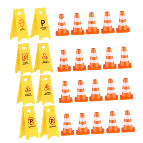 VANZACK Teiliges Verkehrszeichen Spielset mit Mini Verkehrsleitkegeln und Signalen Abnehmbare Straßenschilder aus Kunststoff mit Abgerundeten Kanten Leuchtende Farben für Spielerisches VANZACK Teiliges Verkehrszeichen Spielset mit Mini Verkehrsleitkegeln und Signalen Abnehmbare Straßenschilder aus Kunststoff mit Abgerundeten Kanten Leuchtende Farben für Spielerisches von VANZACK