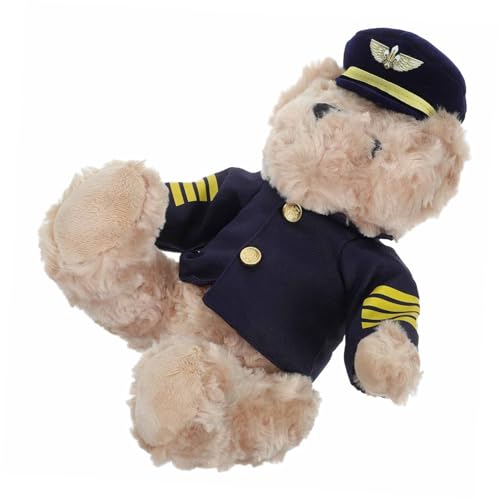 VANZACK Weicher Plüsch pilotbär Kuscheltier Kleine Dekorative Bär Puppe Weiches Stofftier Geschenkidee für Schlafzimmer Tischdeko VANZACK Weicher Plüsch pilotbär Kuscheltier Kleine Dekorative Bär Puppe Weiches Stofftier Geschenkidee für Schlafzimmer Tischdeko von VANZACK
