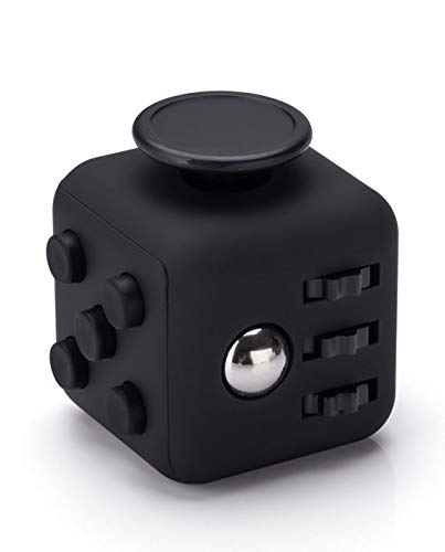 VAPIAO Fidget Cube - Anti Stess Würfel - Stresswürfel 'Spielzeug' zum Stressaubbau bei Nervösität für alle Altersklassen in Schwarz von VAPIAO