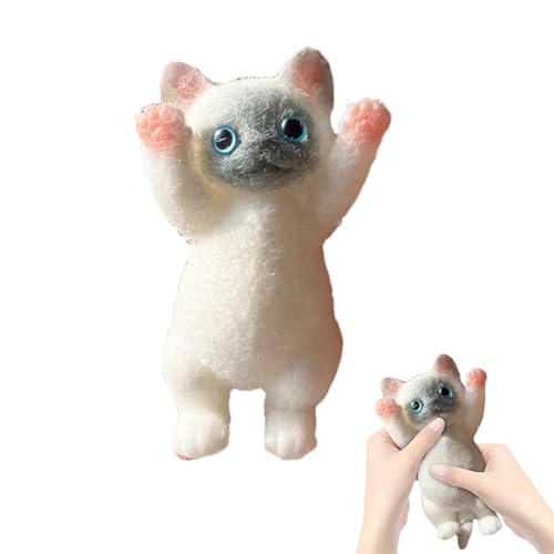 Squishy Katze Squeeze Spielzeug, Niedlich Katze Fidget Toys, Katze Squishy Toy, Squishy Katze Anti Stress Spielzeug, Squishy Katze Toy zum Stressabbau, Squishy Katze Antistress Spielzeug von VARKAGE