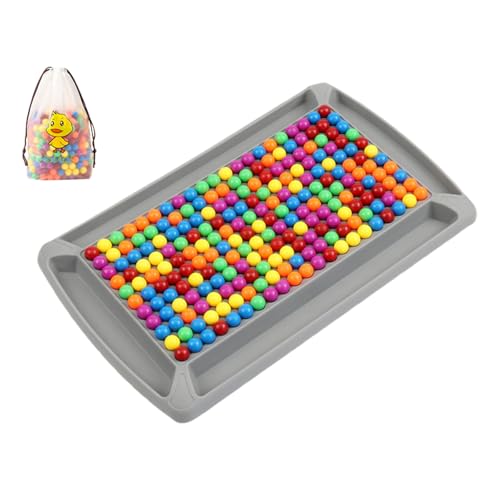 VARKAGE 245 Stück Intellektuelles Schachbrett, Schachbrett Doppelduell, Rainbow Ball Elimination Brettspiel Zum Schulung des Logischen Denkens,Intellektuelle Spiele für Kinder von VARKAGE