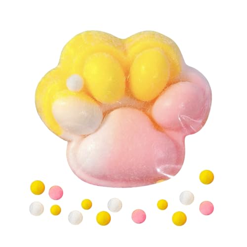 VARKAGE Big Cat Paw Squishy, Kawaii Flauschige Squishy Pfote, 11.5 X 11 cm, Zum Konzentrieren, Angst Relief, Anti Stress, Zum Entspannen zu Hause Im Büro von VARKAGE