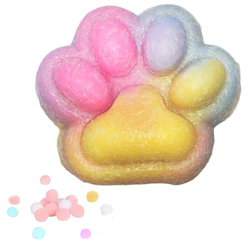 VARKAGE Big Cat Paw Squishy, Kawaii Flauschige Squishy Pfote, Große Katzenpfoten Squishy, 14 X 13 cm, Zum Konzentrieren, Angst Relief, Anti Stress, Zum Entspannen zu Hause Im Büro von VARKAGE