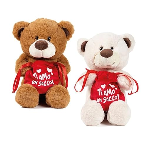 VARZI 1956 Plüschbär Teddy mit Beutel zum Valentinstag, 25 cm von VARZI