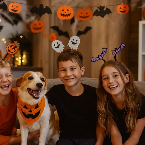 VARZI Halloween-Haarreif 24 cm sortiert - Headband mit Kürbissen, Geistern, Fledermäusen oder Spinnen für Verkleidungen und Mottopartys VARZI Halloween-Haarreif 24 cm sortiert - Headband mit Kürbissen, Geistern, Fledermäusen oder Spinnen für Verkleidungen und Mottopartys von VARZI