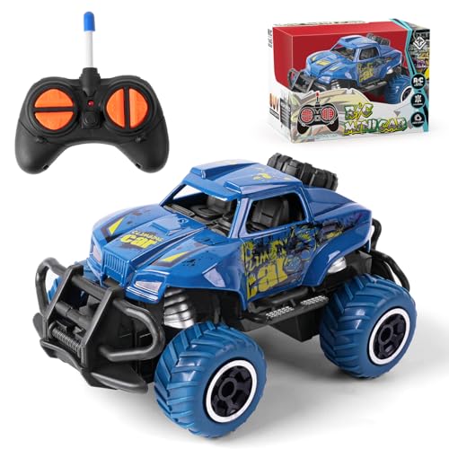 VATOS Ferngesteuertes Auto, RC Auto Monster Truck Fernbedienung Auto 2WD Offroad RC Fahrzeug Geländegängig RTR LKW Spielzeug für Kinder Jungen & Mädchen von VATOS