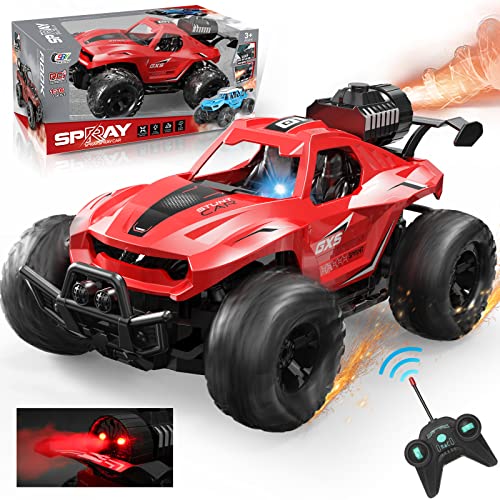 VATOS Ferngesteuertes Auto, 1:16 Skala RC Monster Truck mit Spray Nebel LED Lichter, Spielzeugfahrzeug für Jungen Mädchen,Elektrische Spielzeugautos Alter 3 4 5 6 Jahre alte Kinder von VATOS