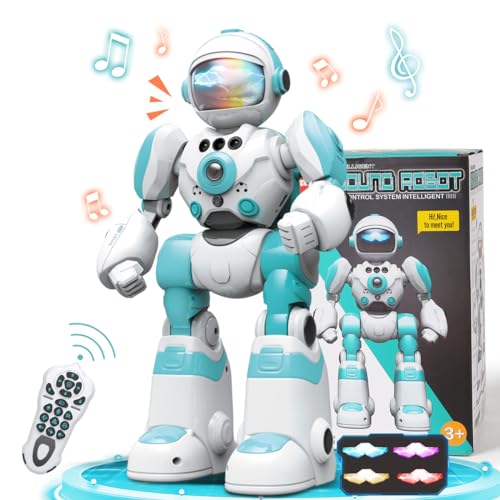 VATOS Ferngesteuertes Roboter Spielzeug für Kinder, RC-Roboter mit Sprachwechsler und Rekorder, programmierbare Handbewegung vom Typ C zum Aufladen, Geschenk für Jungen und Mädchen VATOS Ferngesteuertes Roboter Spielzeug für Kinder, RC-Roboter mit Sprachwechsler und Rekorder, programmierbare Handbewegung vom Typ C zum Aufladen, Geschenk für Jungen und Mädchen von VATOS