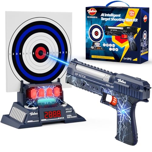 VATOS Wiederaufladbare Laser Tag mit Smart Shooting Target Kit, Laser Tag mit elektronischem Scoring und Sprachansage, Zielschießen Spielzeug für Kinder ab 10 Jahren, Teenager, Erwachsene VATOS Wiederaufladbare Laser Tag mit Smart Shooting Target Kit, Laser Tag mit elektronischem Scoring und Sprachansage, Zielschießen Spielzeug für Kinder ab 10 Jahren, Teenager, Erwachsene von VATOS