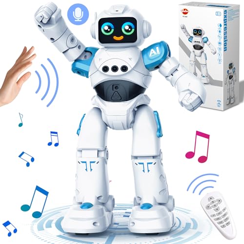 VATOS Roboter Spielzeug für Kinder ab 3-12 Jahre - Ferngesteuerter Roboter, Gestensteuerung Programmierbare RC Roboter Spielzeug Dancing Walking Smart Robot Jungen Mädchen Geburtstag Geschenk von VATOS