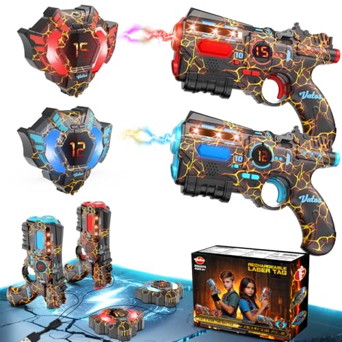 VATOS Wiederaufladbare Laser Tag Set mit 2 Spielern - 2.4GHz Daten Voll SYNC 2 Pistolen & 2 Westen, Geburtstagsspielzeug & Ideen Laser Tag Gun für Kinder Teen Erwachsene für Outdoor aktivitäten VATOS Wiederaufladbare Laser Tag Set mit 2 Spielern - 2.4GHz Daten Voll SYNC 2 Pistolen & 2 Westen, Geburtstagsspielzeug & Ideen Laser Tag Gun für Kinder Teen Erwachsene für Outdoor aktivitäten von VATOS