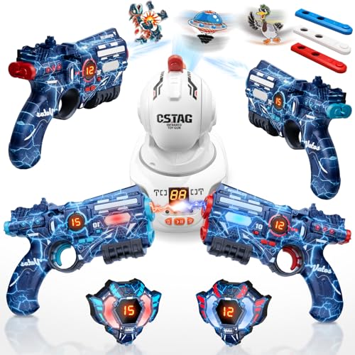 VATOS Wiederaufladbares Laser Tag Set mit Projektor, 2 Spieler Spielzeugpistole mit Projektor und digitaler LED-Punktanzeige, Schießspiele mit 3 Zielen, perfektes Familienspielzeug für Kinder VATOS Wiederaufladbares Laser Tag Set mit Projektor, 2 Spieler Spielzeugpistole mit Projektor und digitaler LED-Punktanzeige, Schießspiele mit 3 Zielen, perfektes Familienspielzeug für Kinder von VATOS