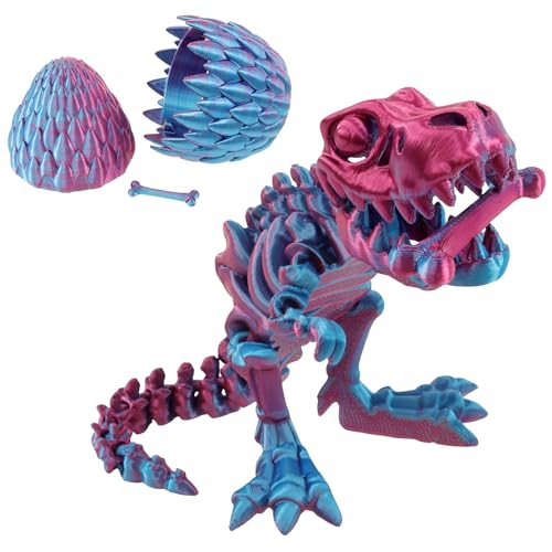 VAVPUP 3D -Gedruckter Drachen- und Dragon Egg Set Realistic 3D Dragon Spielzeug Exquisit 3D Printed Dragon Ornament Kreatives 3D Dragon Egg Spielzeug für Schlafzimmer Schreibtisch Bürodekoration von VAVPUP