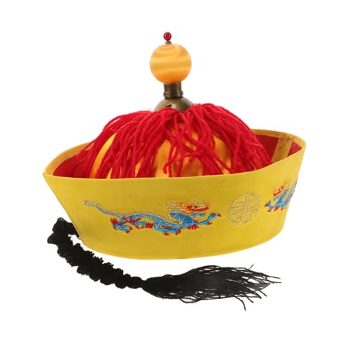 Orientalischer Hut，Party Cosplay Hut Hanfu-Hut, atmungsaktiver Hut, Halloween-Hut, chinesischer Hut, chinesische Könige, chinesischer Cosplay-Hut, Qing-Dynastie-Kaiserhut, traditioneller Mandarin-Hut, von VAYEODEYU