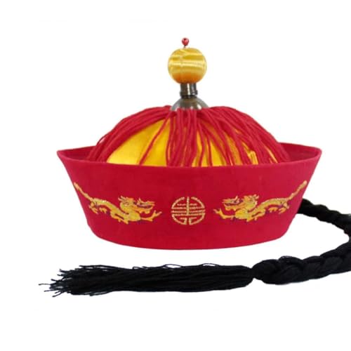 VAYEODEYU Orientalischer Hut，Party Cosplay Hut Exquisite Kaiser- und Kaiserhüte for chinesische Themenveranstaltungen, Haushalt, Hochzeit, Festival, Urlaub, Neujahrsgeschenk(Black) von VAYEODEYU