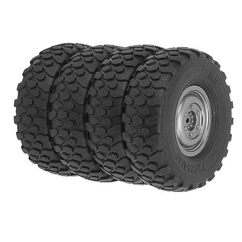 VBESTLIFE 4 Stück 5 Mm Sechskant-RC-Kletterreifen, Super-Grip-Gummi-Offroad-Autoreifen, Kompatibel mit WPL B14 B24 C14 C24 C34 C44 MN D90 91 96 99 99S von VBESTLIFE