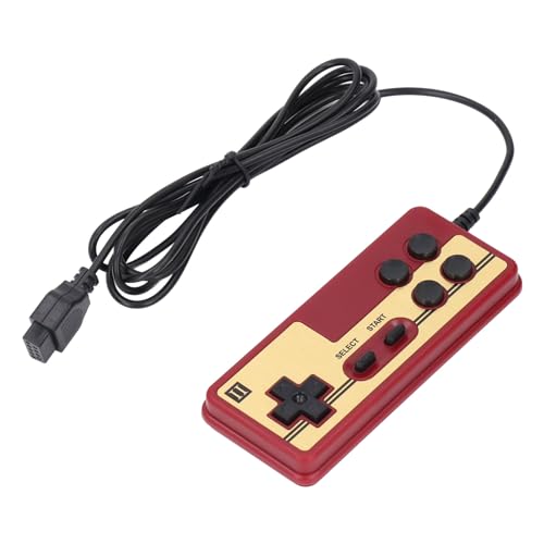 8-Bit-Vintage-Gamecontroller mit 9-Pin-Schnittstelle, ABS-Material, Langes Kabel, Joystick-Spiele, für Controller und 8-Bit-Konsolen von VBESTLIFE