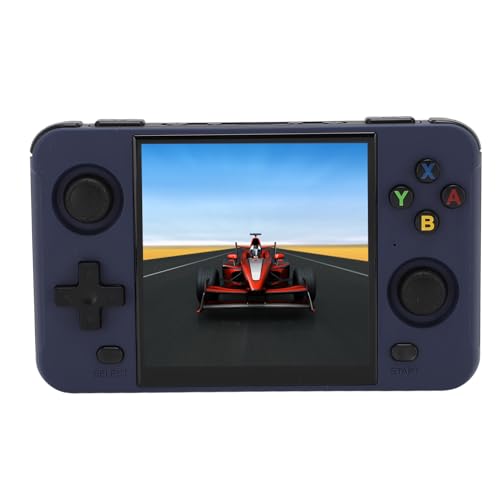 VBESTLIFE Handheld-Spielekonsole, 4,0-Zoll-HD-Farbbildschirm, Retro-Handheld-Spielekonsole mit 16G- und 64GTF-Karte, 2-Joystick-Design, 4000-Akku für EIN Besseres Erlebnis (Blue) von VBESTLIFE