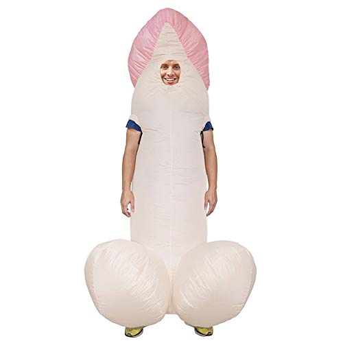 VBESTLIFE Lustiges Kleid-Kostüm-Spielzeug, Polyester-aufblasbares Genital-weiches und Glattes Cosplay-Spielzeug für Weihnachts-Halloween-Party von VBESTLIFE