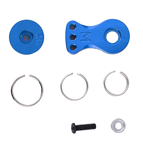 VBESTLIFE RC Getriebearm Kit, 25T Puffer Metall Stahl Ringgetriebearm RC Fahrzeug für 1/10 1/8 RC Car (M Modell) (Blau (N10221NB)) von VBESTLIFE