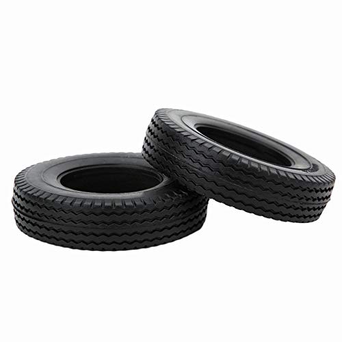 Vbestlife 4PCS RC Langlebiges Reifenzubehör, Rutschfester Gummireifen für 1/14 RC Traktor LKW Schwarz Vbestlife 4PCS RC Langlebiges Reifenzubehör, Rutschfester Gummireifen für 1/14 RC Traktor LKW Schwarz von VBESTLIFE