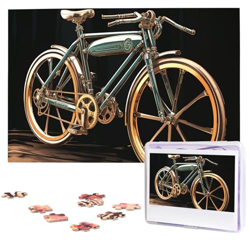 Puzzle für Erwachsene, 1000 Teile, Holzpuzzle, moderne Kunst, Puzzle, Fahrrad, anspruchsvolle Puzzles, individuelles Bild, Puzzle, personalisiertes Fotopuzzle für Geschenk, Familie von VBNTY