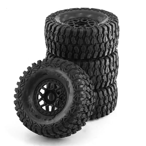 Reifen Kunststoff Räder Kompatibel Mit ARRMA, Für Mojave, Für Für traxxas, Für Yikong, Für DF7, Offroad-Buggy, RC-Auto, 4-tlg. 135 Mm, 1/7 Desert Short Course Truck-Reifen, 17 Mm Felgensechskant(Black von VBNYBA