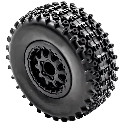 VBNYBA Reifen Kunststoff Räder Kompatibel Mit Slash Für Arrma Für Senton Für HuanQi 727 Für Vkar Für Hpi RC-Auto, 1 Stück, 112 Mm, 1/10 Short Course Truck-Reifen, Reifenrad Mit 12 Mm Sechskant(B) von VBNYBA