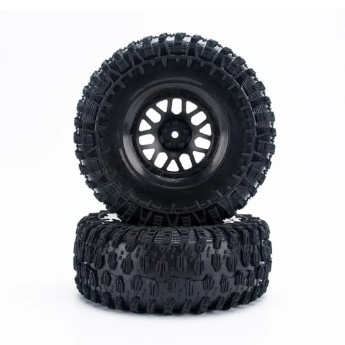 VBNYBA Reifen Kunststoff Räder Kompatibel Mit YK4082 Für YK4083 14150 1/8 RC Buggy Modellfahrzeug 2,2-Zoll-Reifen Aufrüstung Und Umrüstung Rutschfester, Verschleißfester Reifen(2PCS) von VBNYBA