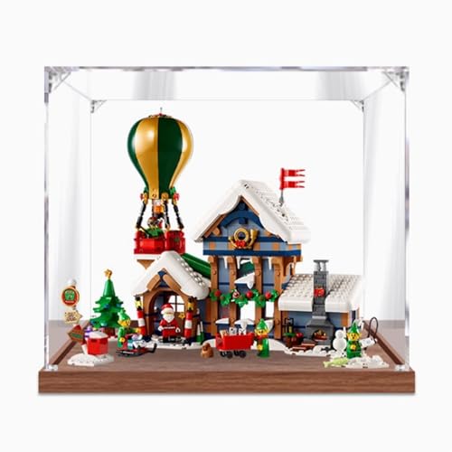 VBXDHIID Acryl-Vitrine fr Lego 10339 Santa's Post Office, Displayvitrine, Klar, Acryl, 30 x 20 cm von VBXDHIID