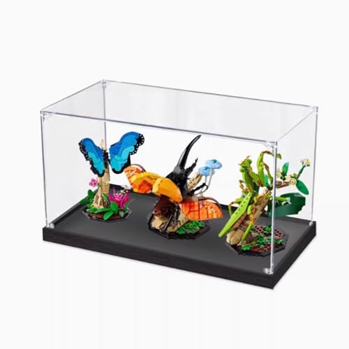 Acryl-Vitrine für Lego 21342 Insekten, staubdichte Vitrine (Modell nicht im Lieferumfang enthalten) (3 mm) von VBXDHIID