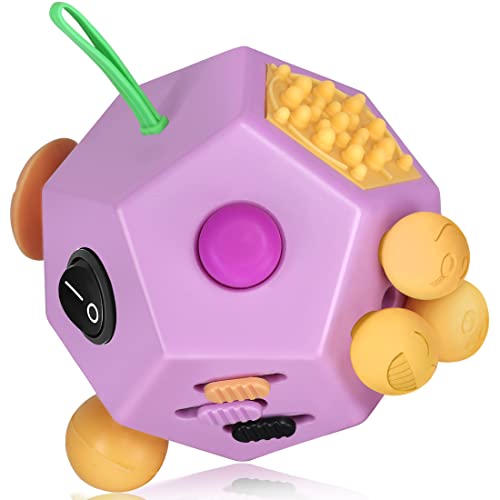 VCOSTORE Fidget Cube mit 12 Seiten, Infinity Cube Fidget Anti Stress Würfel Spielzeug für Erwachsene Kinder mit ADHS,ADD,ASD,ADHD von VCOSTORE