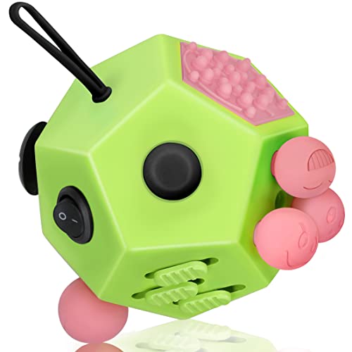 VCOSTORE Fidget Cube mit 12 Seiten, Infinity Cube Fidget Anti Stress Würfel Spielzeug für Erwachsene Kinder mit ADHS,ADD,ASD,ADHD von VCOSTORE