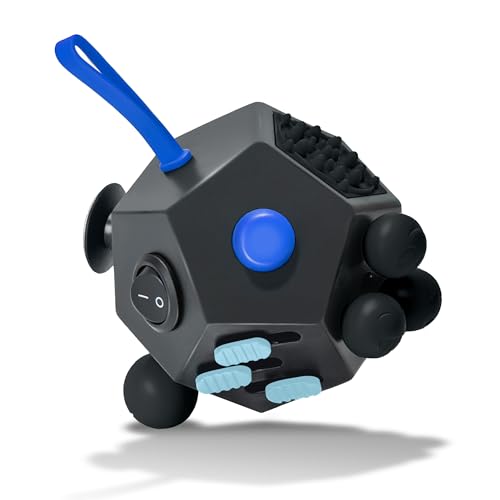 VCOSTORE Fidget Cube mit 12 Seiten, Infinity Magic Cube Fidget Anti Stress Würfel Spielzeug für Erwachsene Kinder mit ADHS,ADD,ASD,ADHD von VCOSTORE