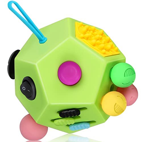 VCOSTORE Fidget Cube mit 12 Seiten, Infinity Cube Fidget Anti Stress Würfel Spielzeug für Erwachsene Kinder mit ADHS,ADD,ASD,ADHD von VCOSTORE