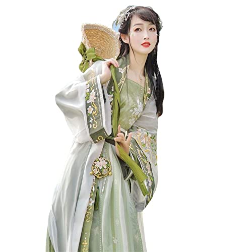 VDCVADKYE Chinesisches Hanfu-Kleid, Hanfu Frauen Altes Chinesisches Traditionelles Hanfu Set Weibliches Cosplay Kostüm(Large) von VDCVADKYE