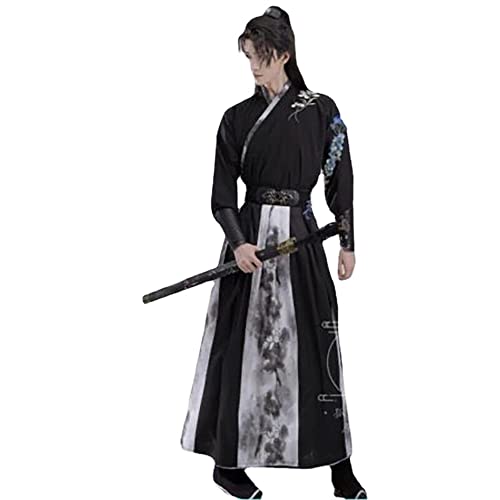 VDCVADKYE Chinesisches Hanfu-Kleid, Hanfu Männer Alte Chinesische Hanfu Set Männlichen Cosplay Kostüm Sommer Party Hanfu(Small) von VDCVADKYE