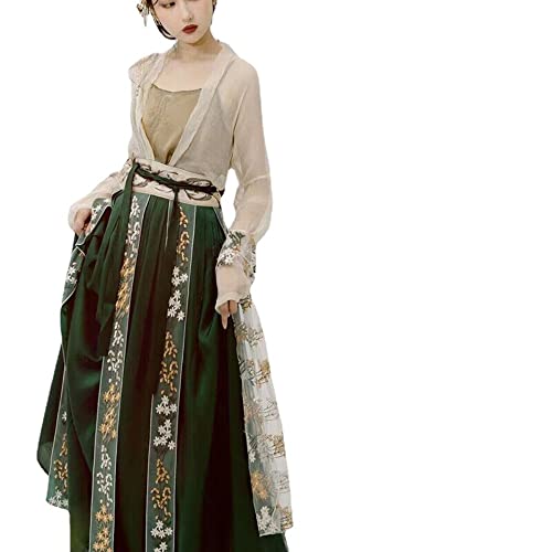 VDCVADKYE Chinesisches Hanfu-Kleid, Hanfu Traditionelles Kleid Frauen Altes Chinesisches Hanfu Set Weibliche Fee Cosplay(Large) von VDCVADKYE