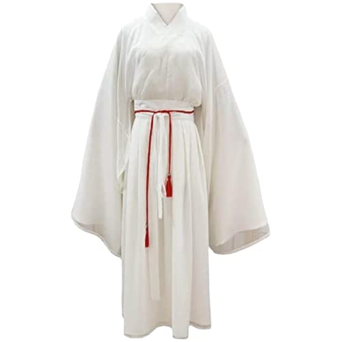 VDCVADKYE Chinesisches Hanfu-Kleid, Weiße Fee Hanfu Kleid Alte chinesische Göttin Cosplay Kostüm Kostüm(Large) von VDCVADKYE