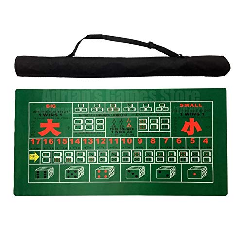 Foldable Poker Pad, Craps Layouts Texas Hold'em Poker Tischmatte Poker Gaming Non-Wavon Stoffe/Gummi Matte Poker Tischdecken von VDCVADKYE