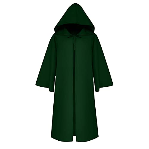 VDDTAGAM Scream Kostüm Halloweenkostüm Halloween Kostüm Damen Hexe Kostüme Für Erwachsene Roter Umhang Halloween Kostüm Herren Vampir Halloween Kostüm Umhang Halloween Costume Hallowee(Army Green,L) von VDDTAGAM