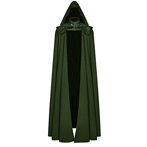 VDDTAGAM Sensenmann Kostüm Damen Vampire Kostüm Damen Kostüm Halloween Herren Kostüm Halloween Umhang Scream Kostüm Halloween Herren Kostüm Sensenmann Kostüm Herren Halloween Kostüm Da(Green,M) von VDDTAGAM