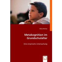 Heintze, D: Metakognition im Grundschulalter von VDM