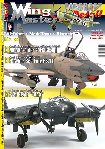 VDM Wingmaster Nr.81 Luftfahrt Modellbau Historie Ju 88 Hawker Sea Fury FIAT G.91 von VDM