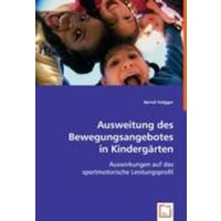 Volgger, B: Ausweitung des Bewegungsangebotes in Kindergärte von VDM