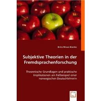 Winzer-Kiontke, B: Subjektive Theorien in der Fremdsprachenf von VDM