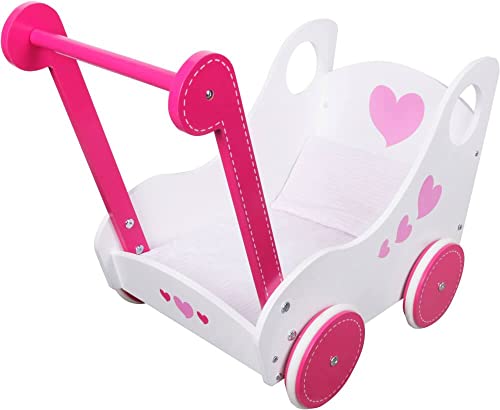 Amia Holz Puppenwagen Flora mit 2 Kissen 55208042 von VEDES Großhandel G