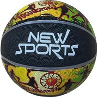 New Sports Basketball schwarz/bunt, Größe 7, unaufgblasen von VEDES Großhandel GmbH - Ware