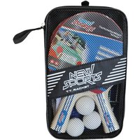 New Sports Tisch Tennis-Set, 2 Schläger, 3 Bälle, mit Netz von VEDES Großhandel GmbH - Ware