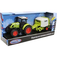Speedzone Traktor mit Rundballenpresse, Licht & Sound, Friktion Speedzone Traktor mit Rundballenpresse, Licht & Sound, Friktion von VEDES Großhandel GmbH - Ware